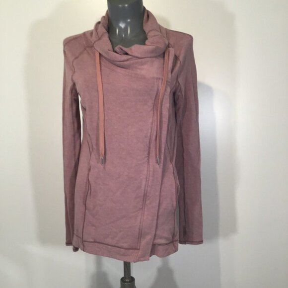 Lululemon Coast Easy Wrap Heathered Misty Merlot Size 4 - Picture 1 of 16